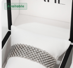 White natural diamond tennis bracelet